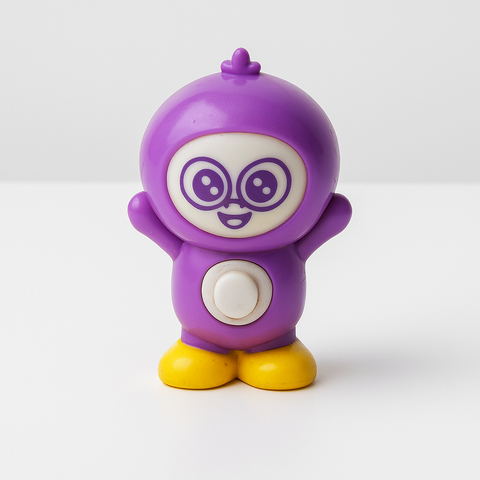 Slightly Used Purple Penguin Toy – Cute Collectible Figurine