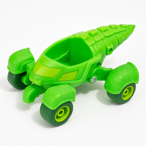 Green Alligator-Themed Toy Car – Slightly Used, Kids’ Play Vehicle