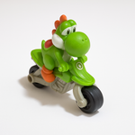Yoshi on Green Motorcycle Toy – Slightly Used Collectible Figure