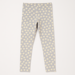 Girls’ Floral Print Leggings – Soft Cotton Stretch Pants