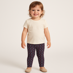 Girls’ Multicolor Floral Printed Leggings – Soft Stretch Pants