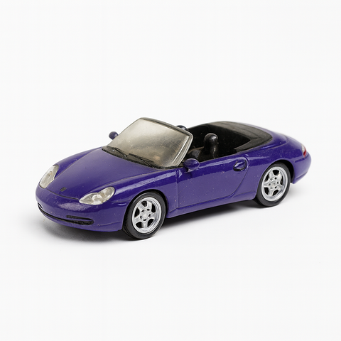 Porsche Carrera Convertible Die-Cast Toy Car – Purple, Slightly Used