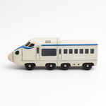 Miniature High-Speed Bullet Train Toy – White & Blue