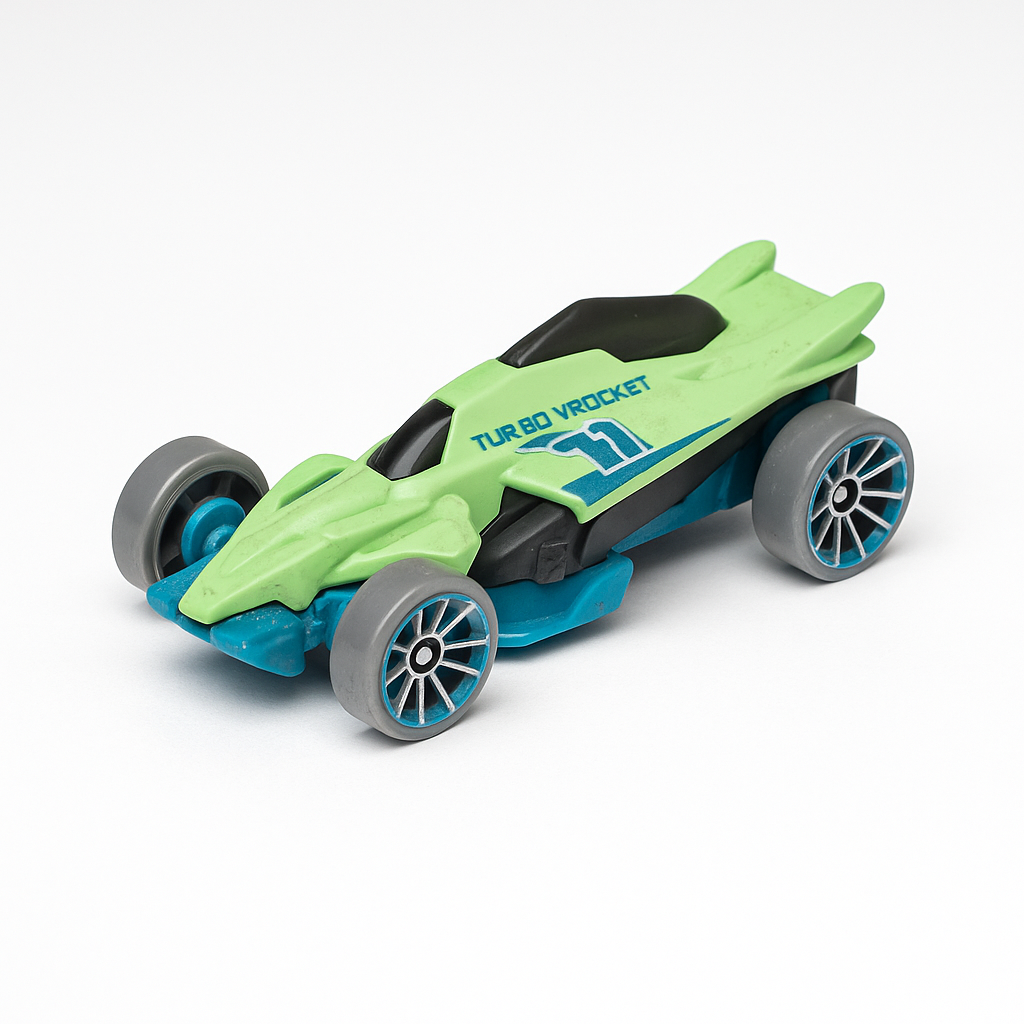 Futuristic Green Formula Car Toy – Mini Speed Racer for Kids