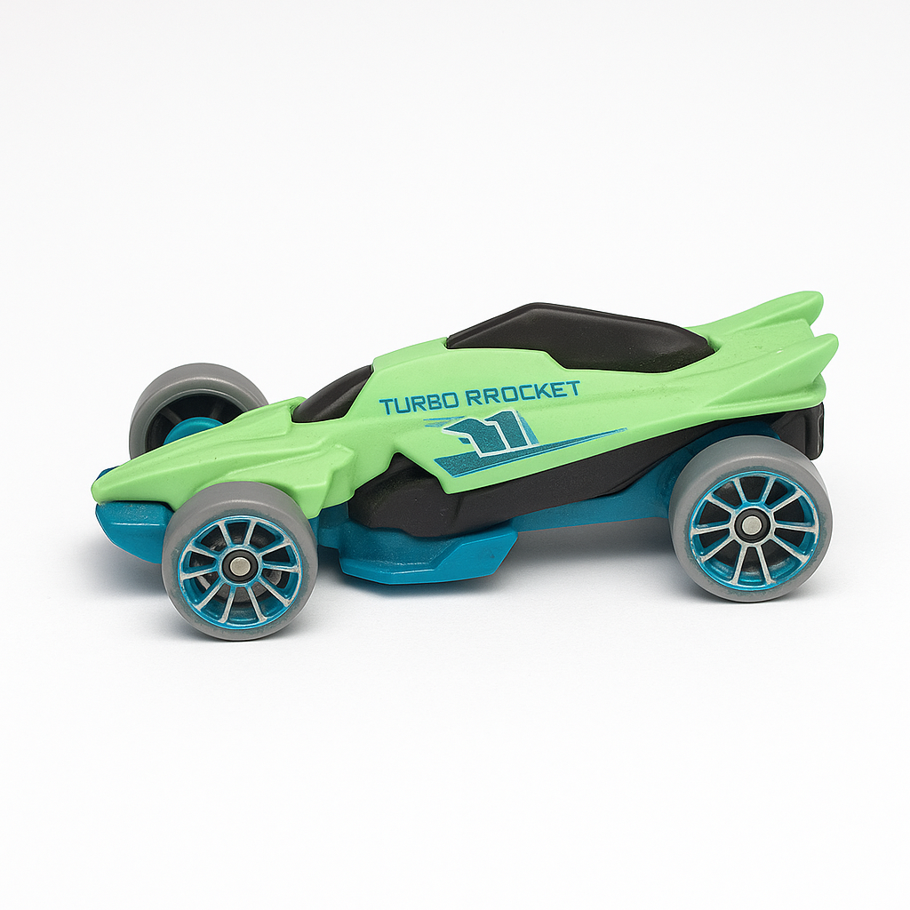 Futuristic Green Formula Car Toy – Mini Speed Racer for Kids
