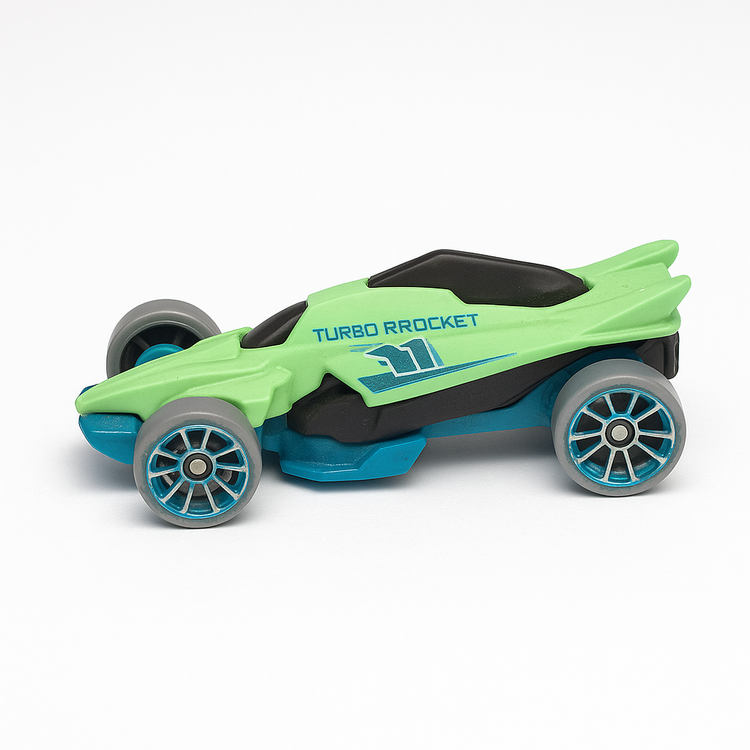 Futuristic Green Formula Car Toy – Mini Speed Racer for Kids