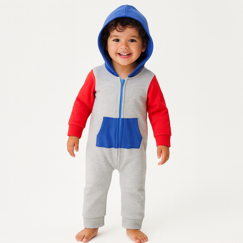 NASA Bear Cap Hoodie Bodysuit