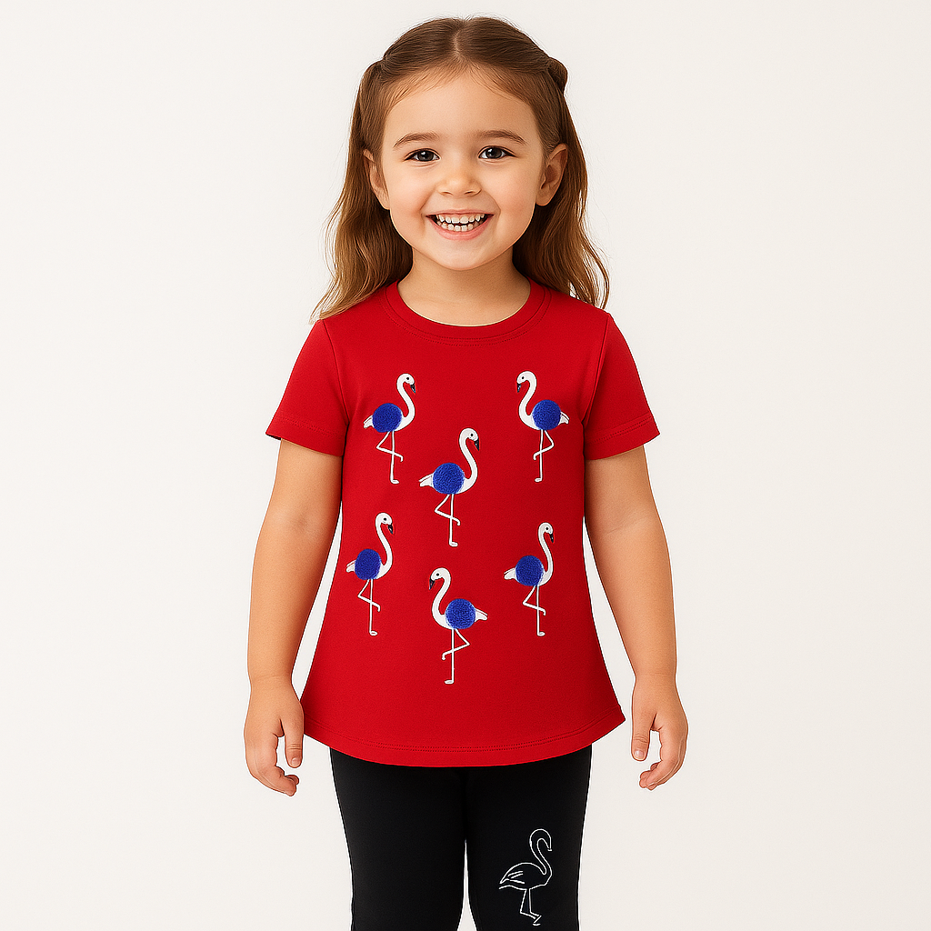 Red Flamingo POM POM Set