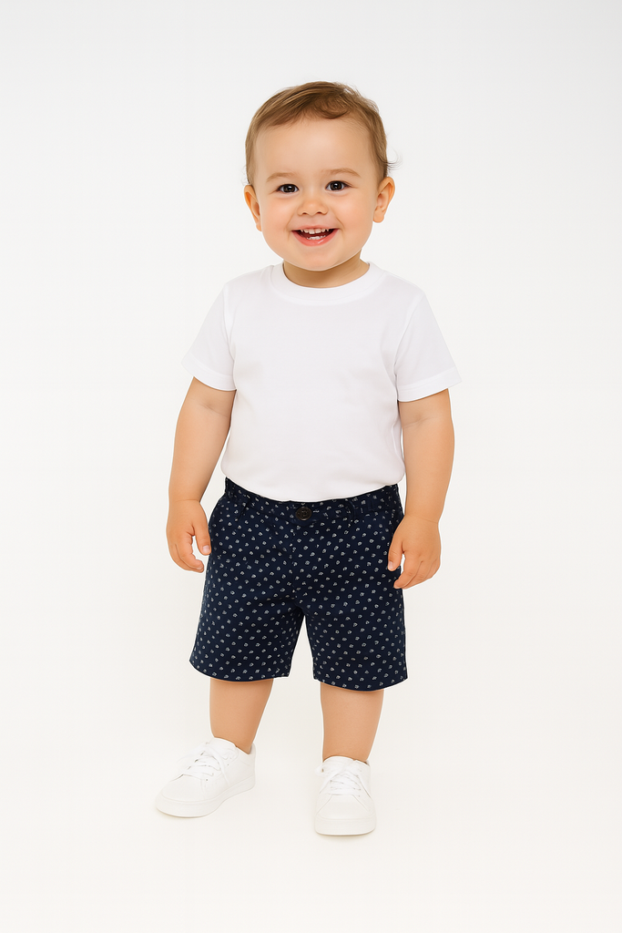 Black Flower Printed – Short