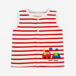 Red Strips Sando Shirt