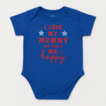 Blue Love My Daddy Romper