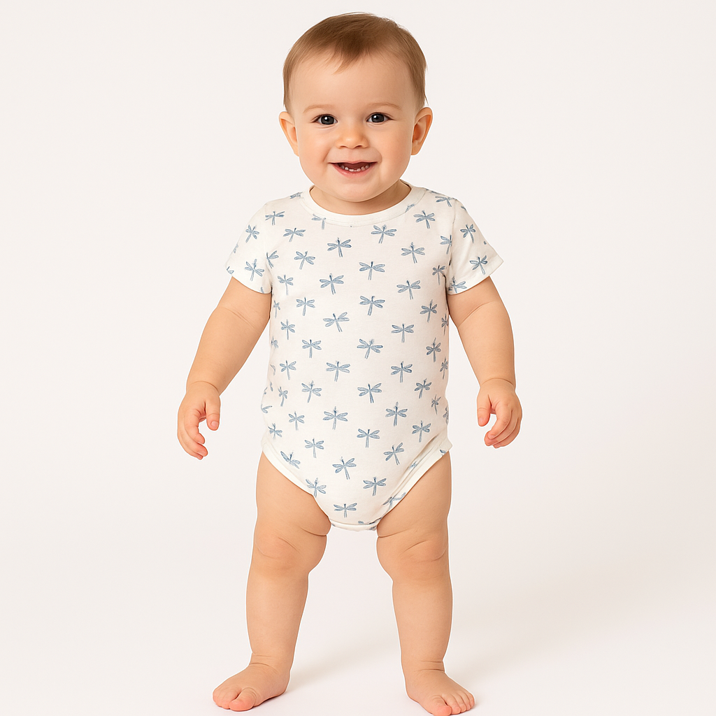 White tree printed romper