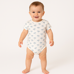 White tree printed romper