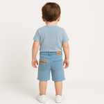 🩳 Light Blue Slim Denim – Short