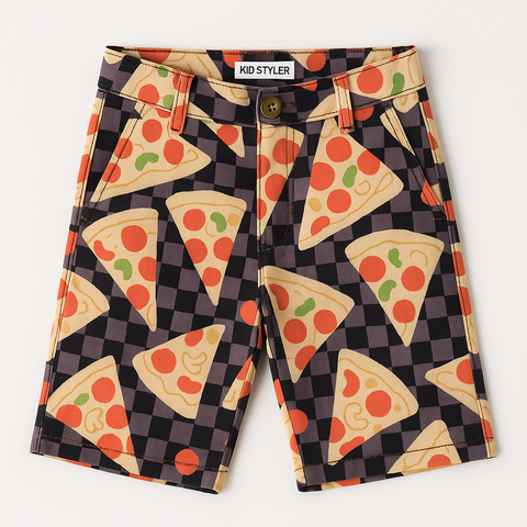 Pizza Printed Short