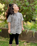Black small printed Top