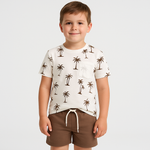 Palm Paradise Summer Set – T-Shirt & Shorts