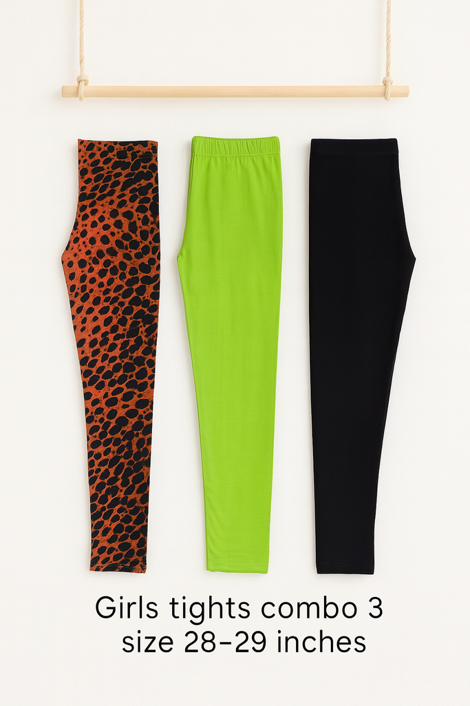 Combo Tights | Pack of 3 Deal 1 | Age 7-8 Year