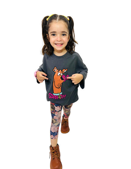 Grey Cute Scooby-Doo baggy style