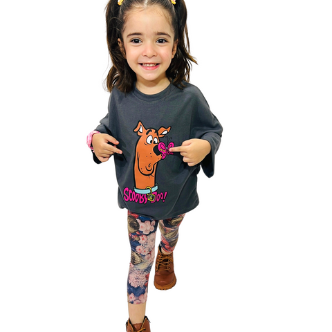 Grey Cute Scooby-Doo baggy style