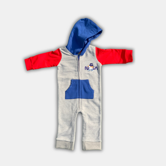 NASA Bear Cap Hoodie Bodysuit