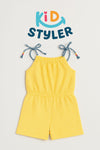 Sunny Days Girls’ Striped Romper
