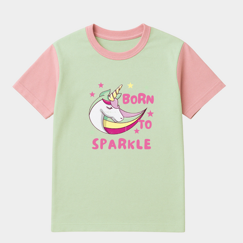 Born to Sparkle Unicorn Tee – Kids