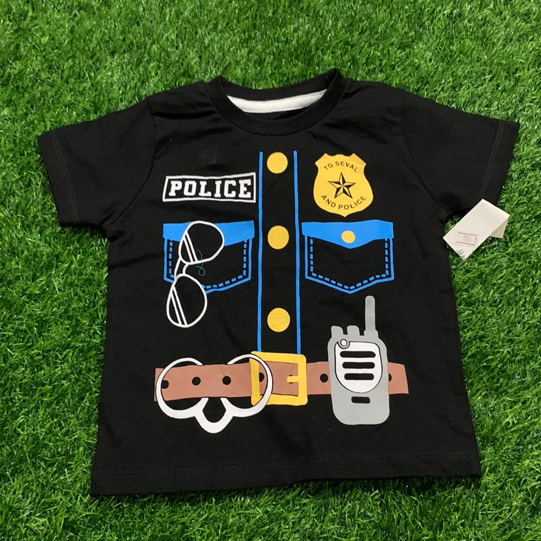 Black Police Shirt