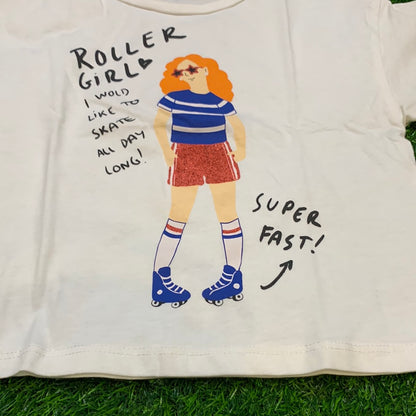 White Roller Girl Shirt