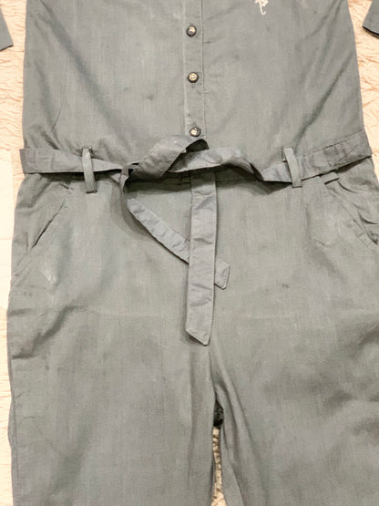 Dark grey embroidered Jumpsuit