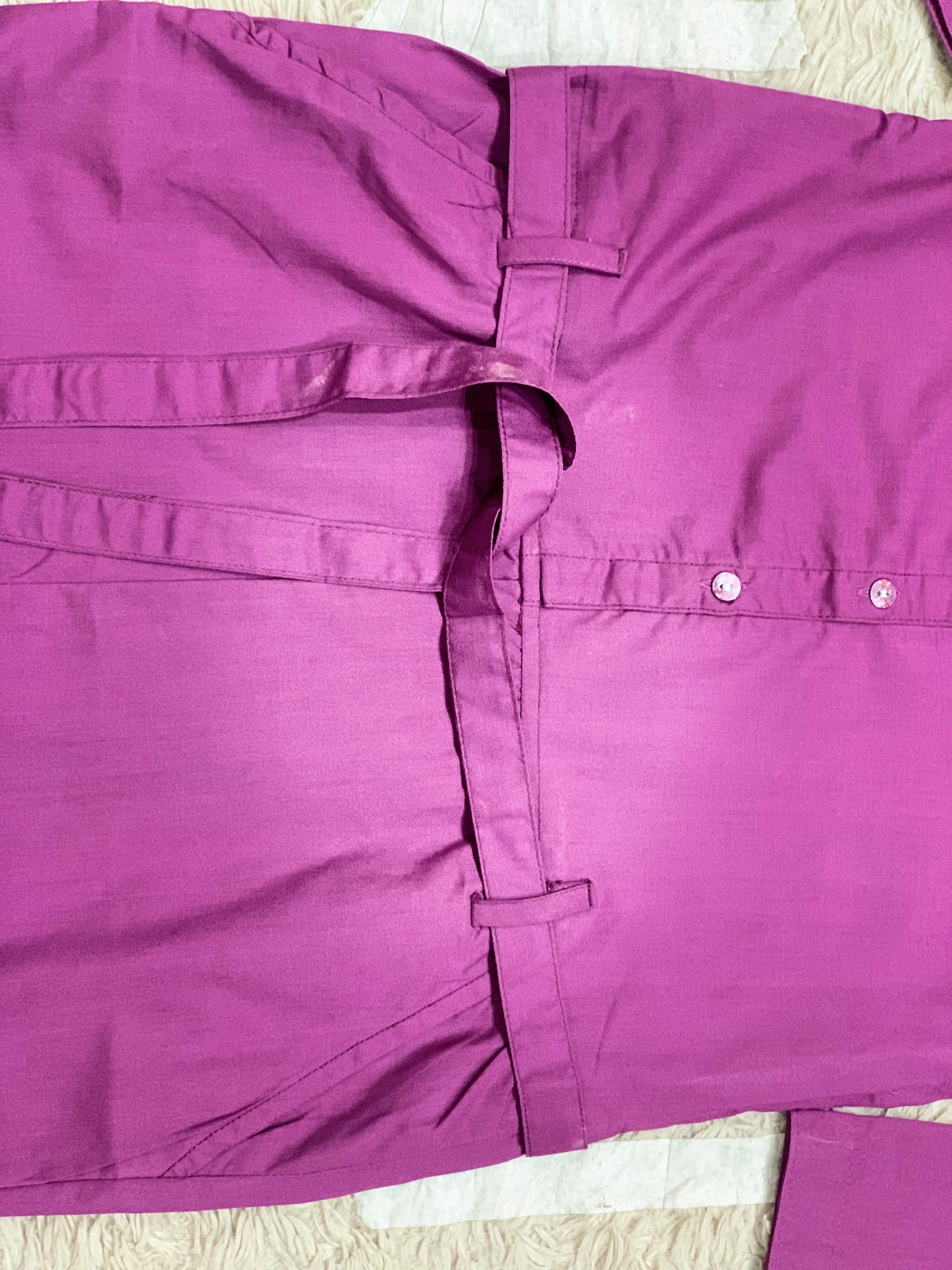 Purple embroided Jumpsuit
