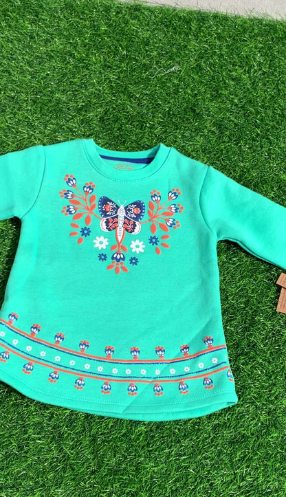 Applic Applic Butterfly Fleece Top