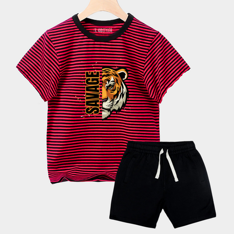 Savage Lion Pajama Set-Front