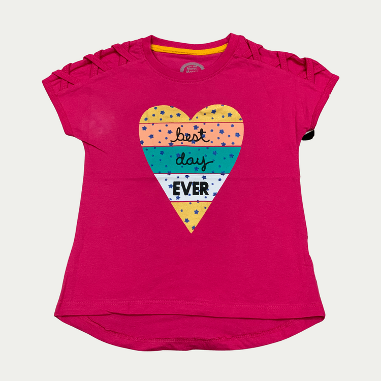 Pink Best Day Ever T Shirt