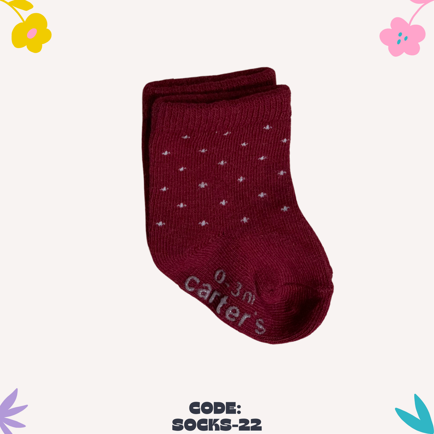 Star Reddish Stylish Soft Socks