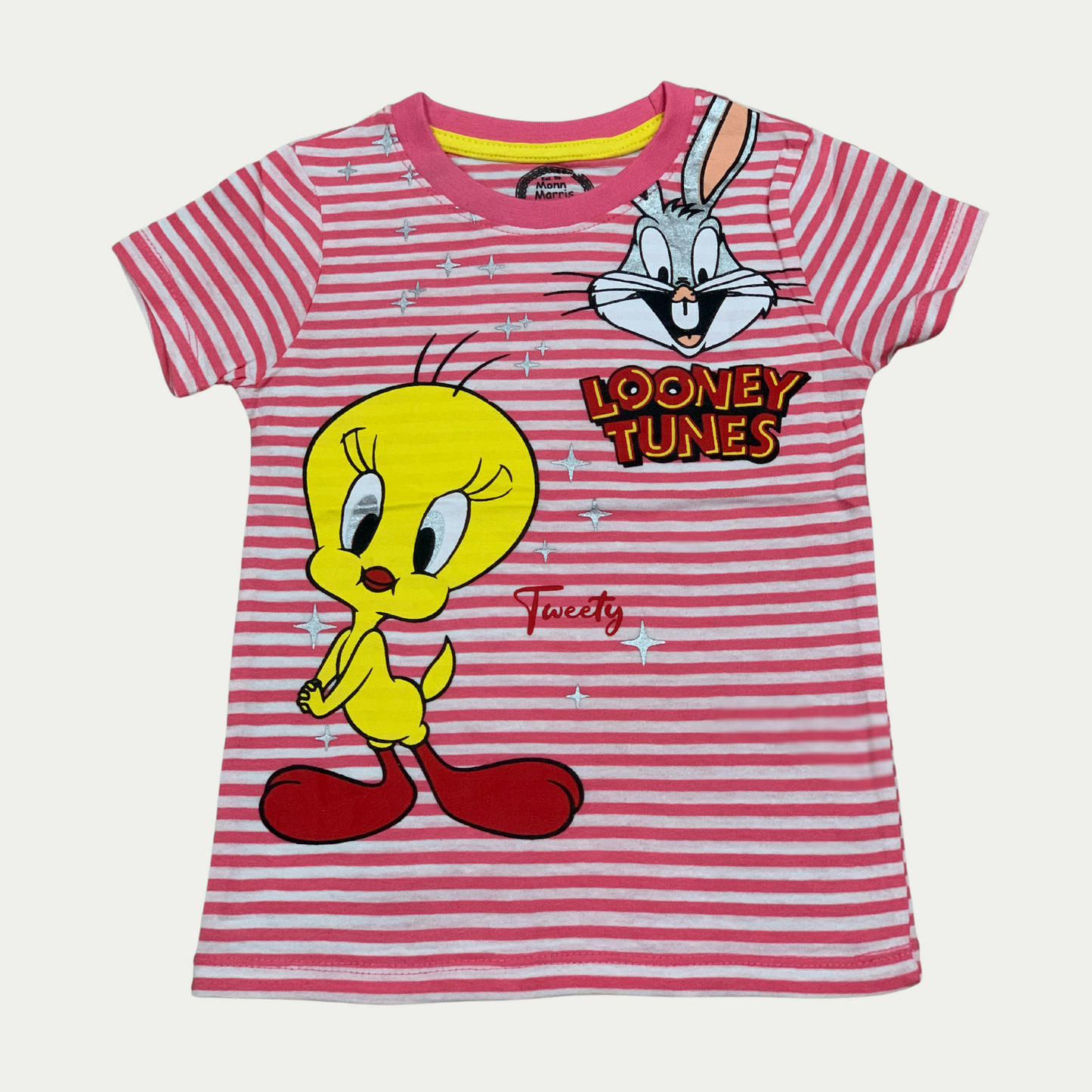 Pink Strips Looney Tunes