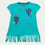 Aqua Green Pom Pom & Balloons