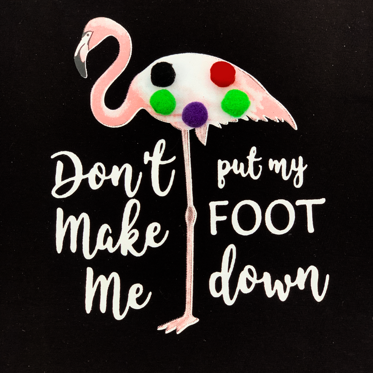 Black Flamingo POM POM Set