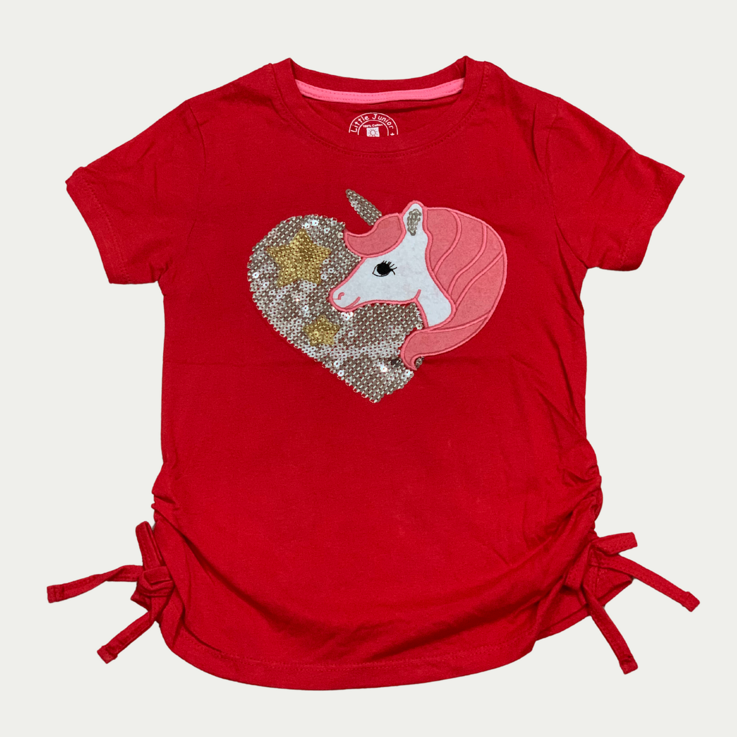 Red Sequence Unicorn Top