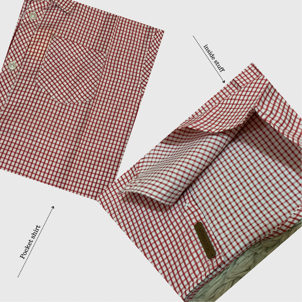 Red Check Formal Shirt - kid Styler
