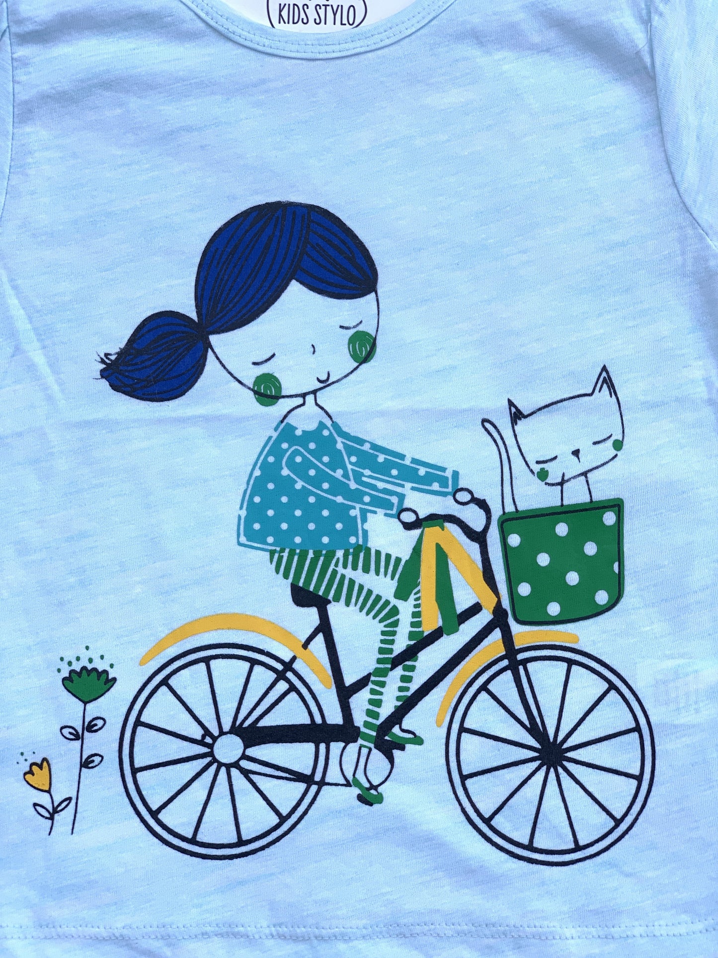 Light Skyblue Bicycle Doll