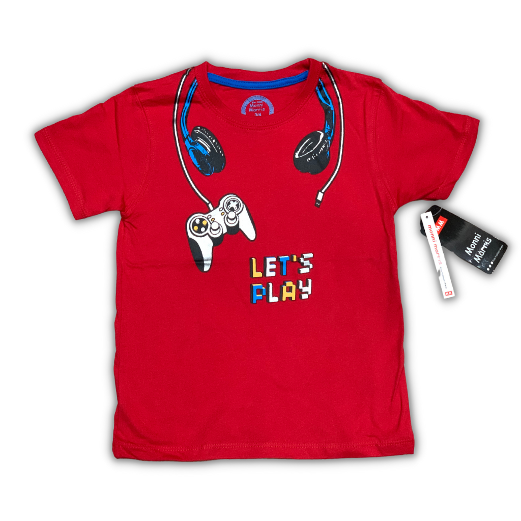 Red Let's Play shirt