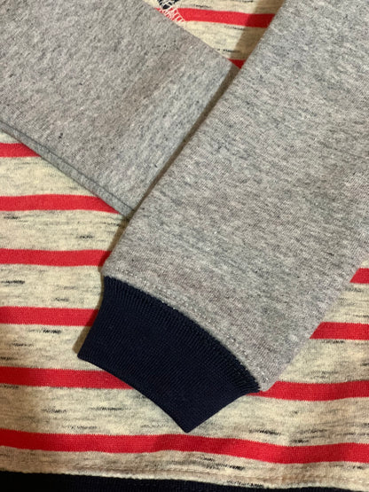 Grey Sleeves with Red Strips Shirt
