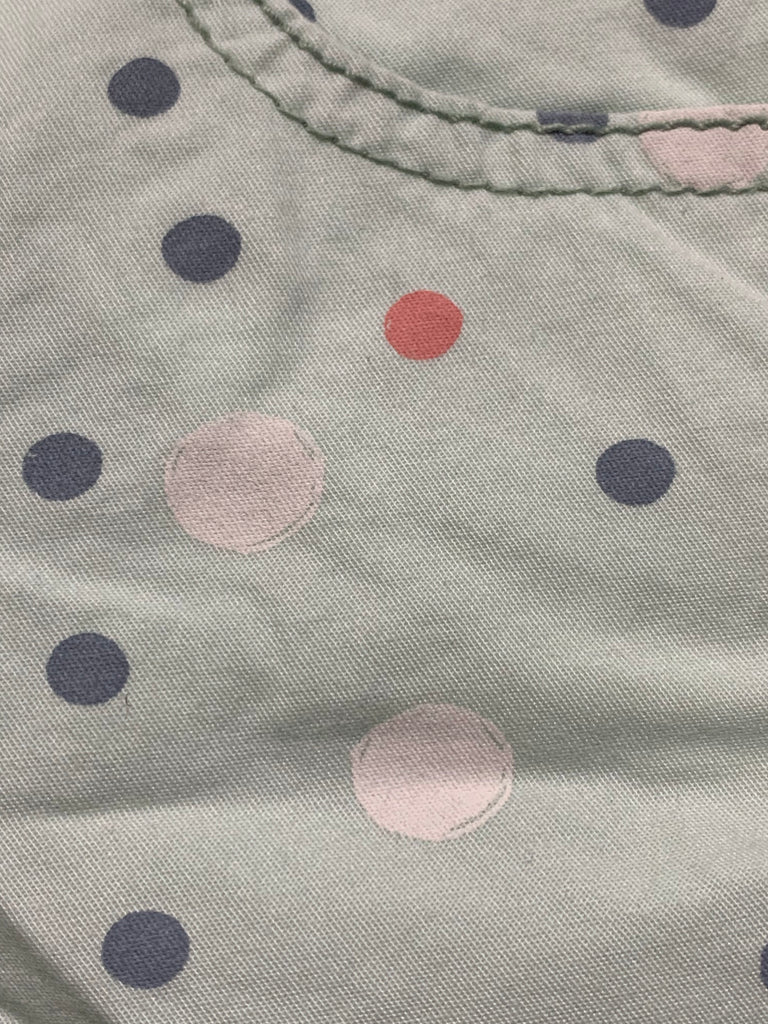 Sea Green Polka Dot Cotton Short
