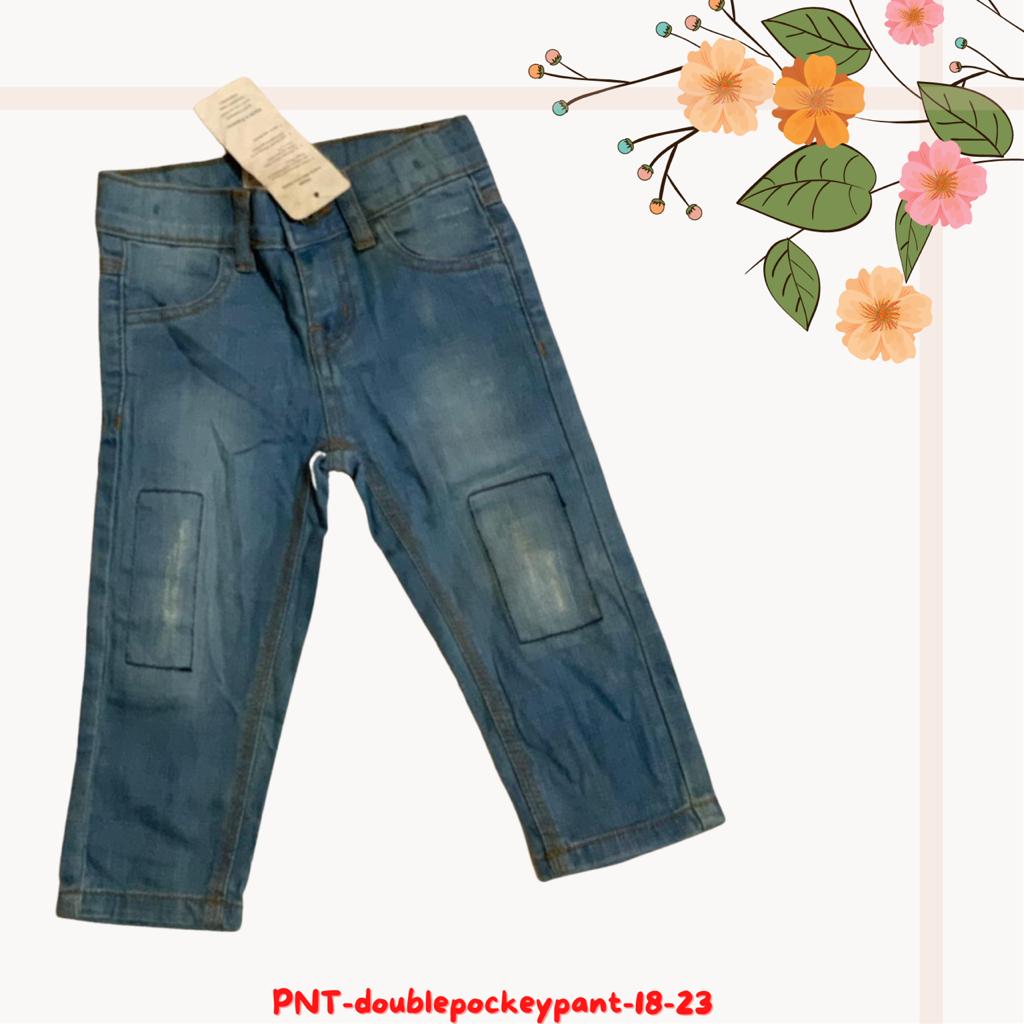 Blue Patch Style Pant