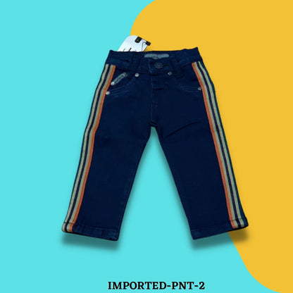 navy blue side strips pant