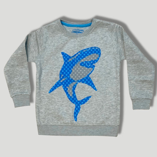 Grey shark Star Printed Shirt