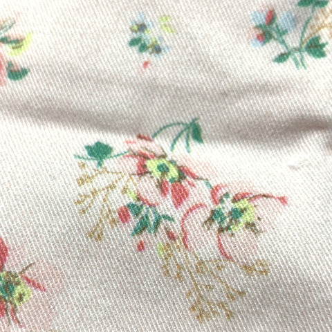 Light Pink Floral Printed Cotton Short