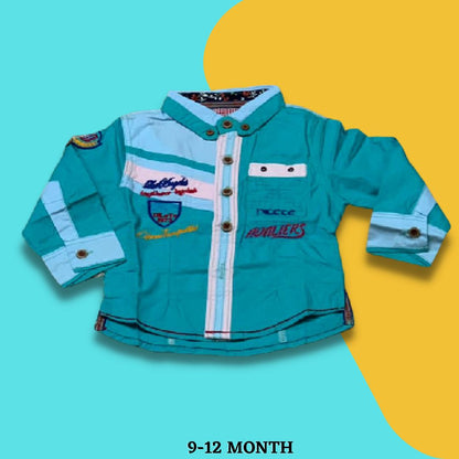 Sea green imported double shirt 9-12, 13"